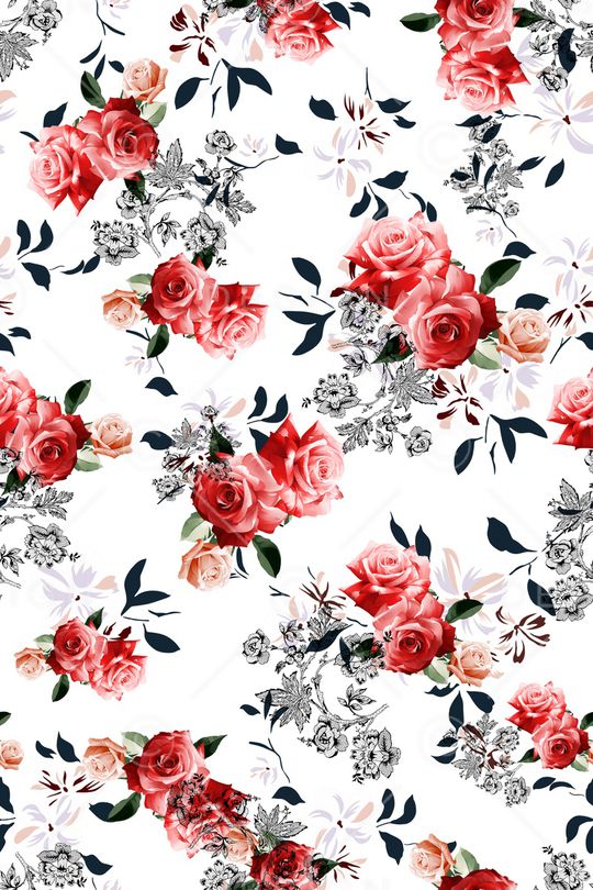 雅致花卉印花华亿平台图片