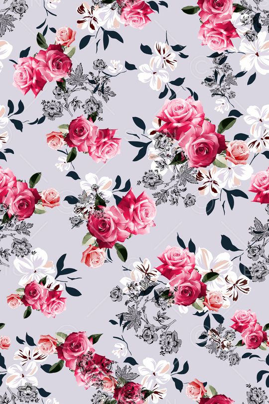 雅致花卉印花华亿平台图片