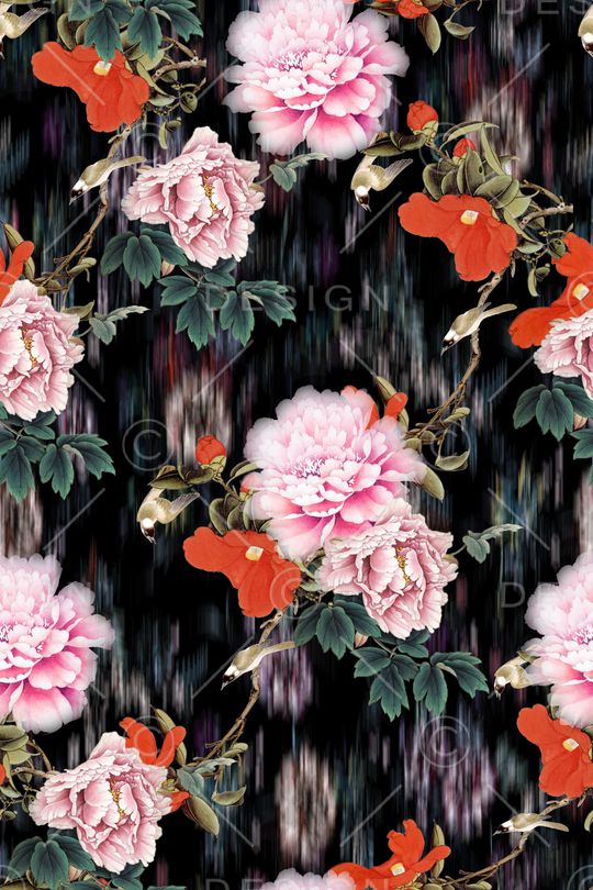 中国风印花华亿平台图片