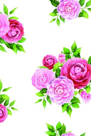 玫瑰花印花华亿平台图片