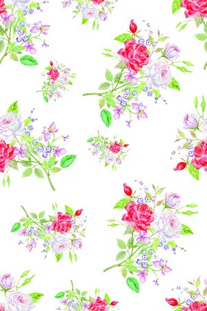 玫瑰花印花华亿平台图片