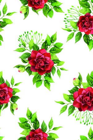 玫瑰花印花华亿平台图片