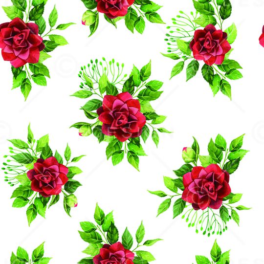 玫瑰花印花华亿平台图片