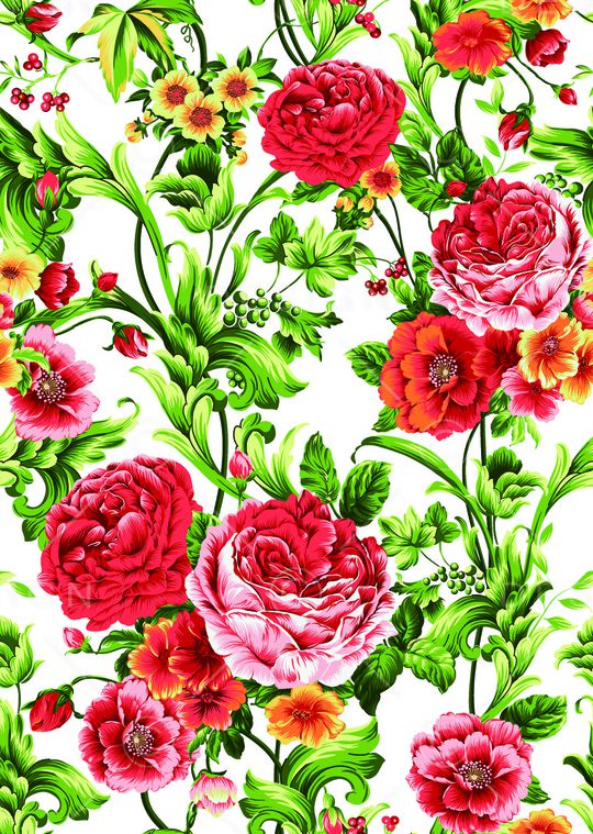 玫瑰花印花华亿平台图片