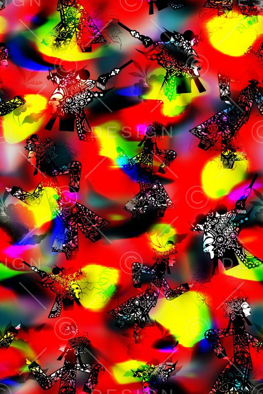 皮影印花华亿平台图片