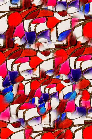 线条印花华亿平台图片