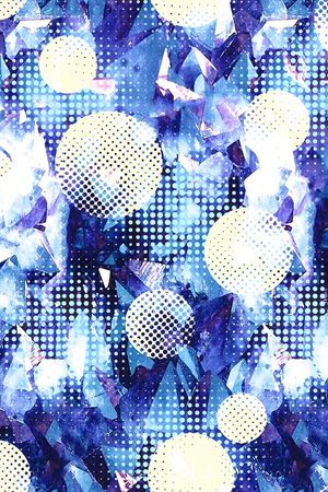 抽象花卉印花华亿平台图片