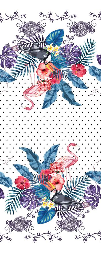 绿植树叶印花华亿平台图片