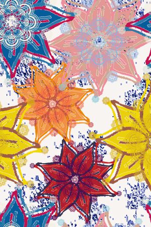 混合拼接印花华亿平台图片