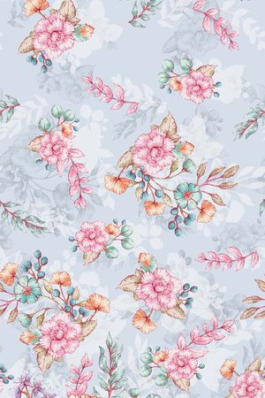 春夏华亿平台印花华亿平台图片