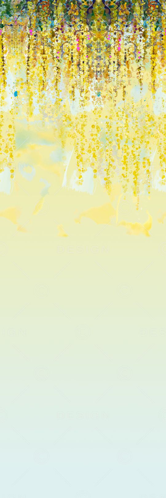 清爽底花卉印花华亿平台图片