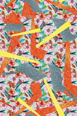 混合拼接印花华亿平台图片