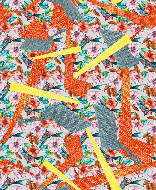 混合拼接印花华亿平台图片