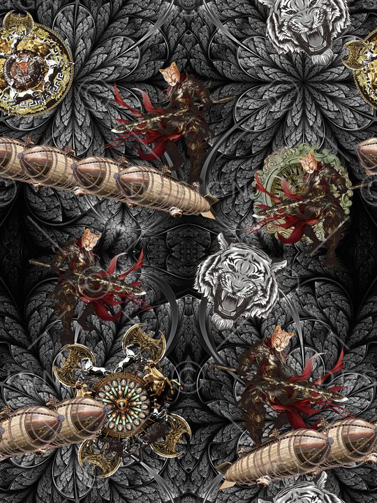 抽象印花华亿平台图片