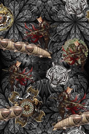 抽象印花华亿平台图片