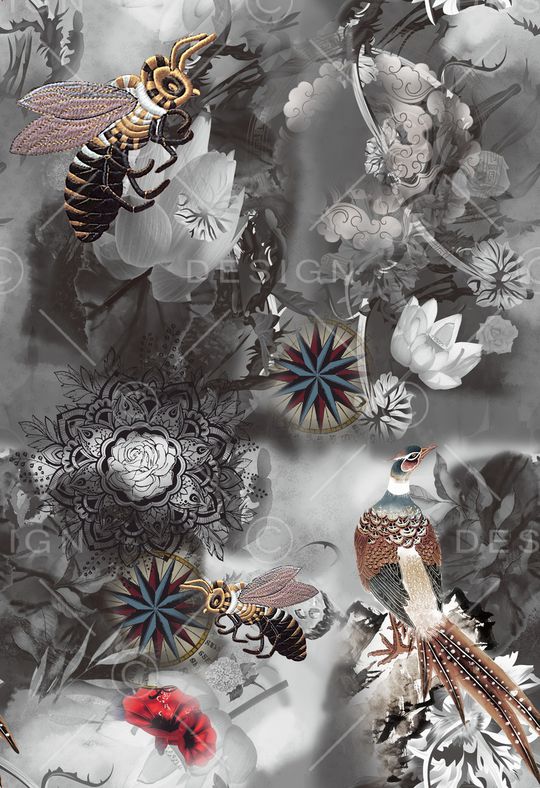 抽象印花华亿平台图片