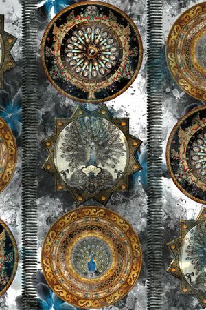 抽象印花华亿平台图片