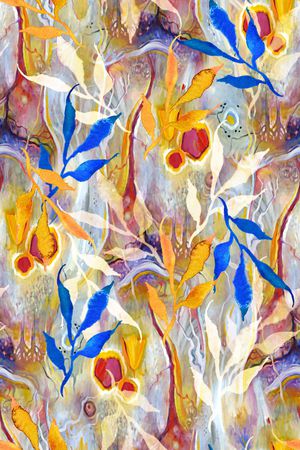 绿植树叶印花华亿平台图片