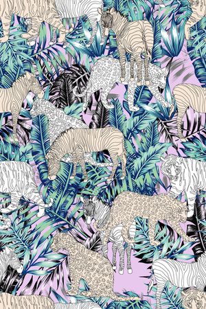 豹纹印花华亿平台图片