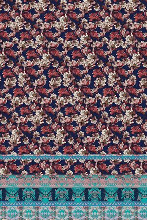 抽象花卉印花华亿平台图片