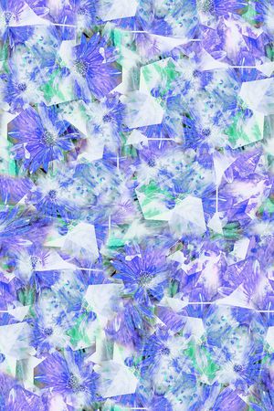 抽象花卉印花华亿平台图片