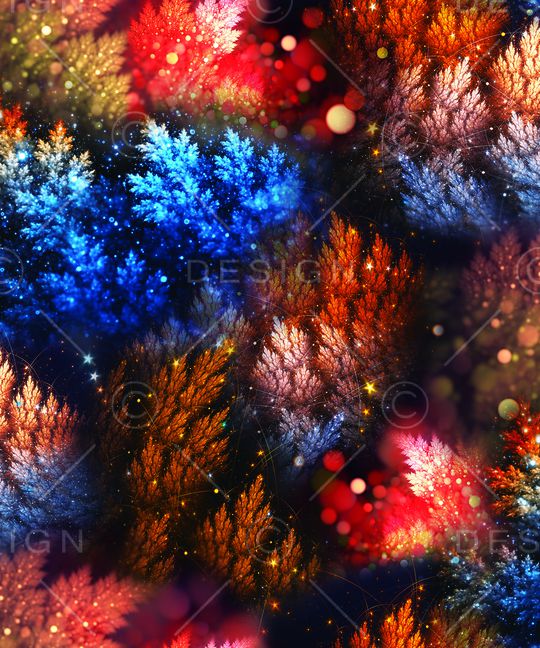 抽象花卉印花华亿平台图片