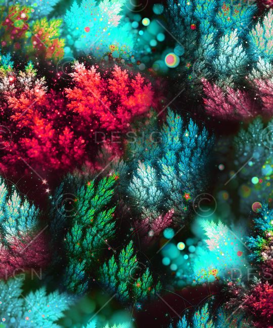 抽象花卉印花华亿平台图片