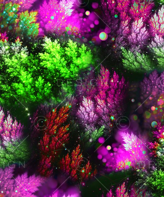 抽象花卉印花华亿平台图片