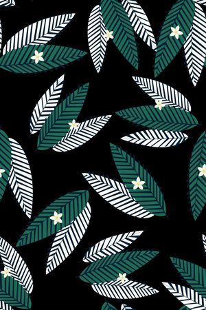 绿植树叶印花华亿平台图片