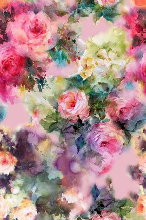 水彩印花华亿平台图片