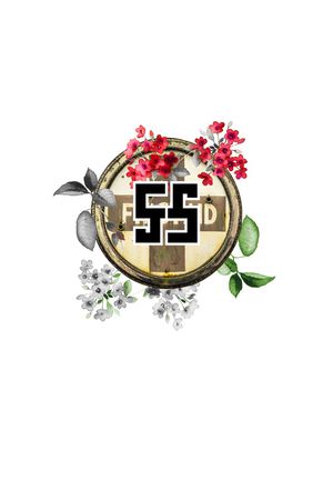 胸前独幅印花华亿平台图片