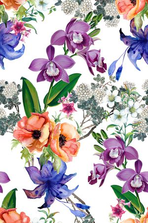 绣球花印花华亿平台图片