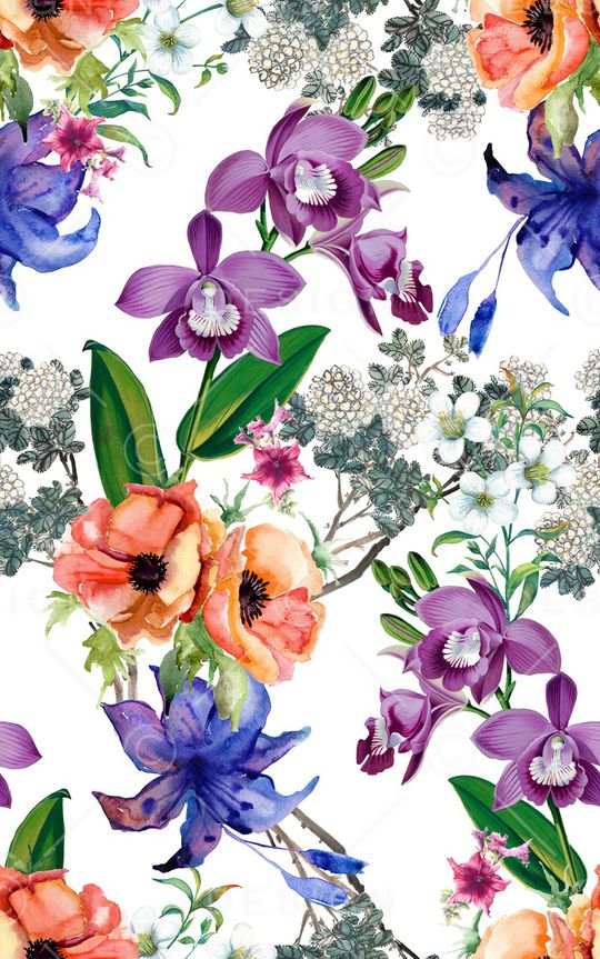 绣球花印花华亿平台图片