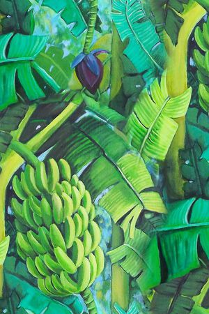 香蕉印花华亿平台图片