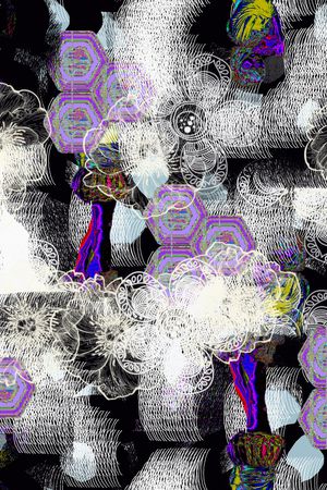 线条印花华亿平台图片