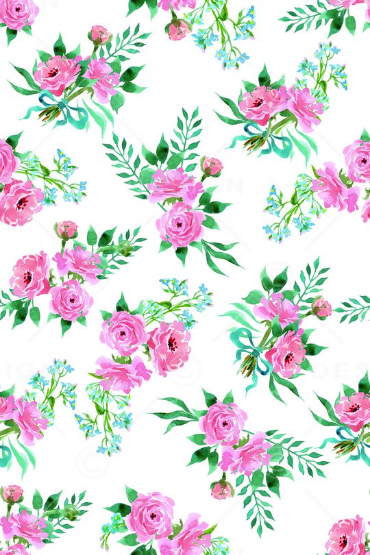 清爽底花卉印花华亿平台图片