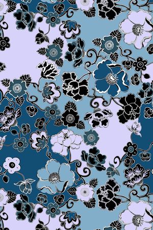 花卉印花华亿平台图片