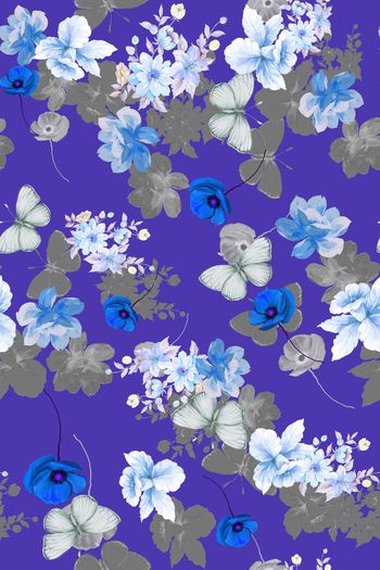 1117623-1809124b 彩底花卉