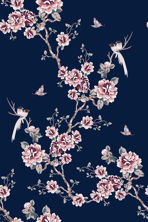 鸟印花华亿平台图片