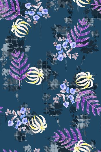 1117926-1809145b 彩底花卉