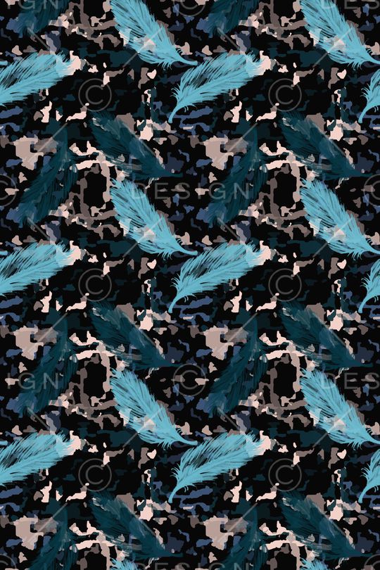 羽毛飘飘印花华亿平台图片