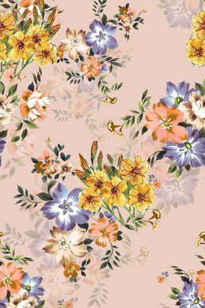 玉兰花印花华亿平台图片