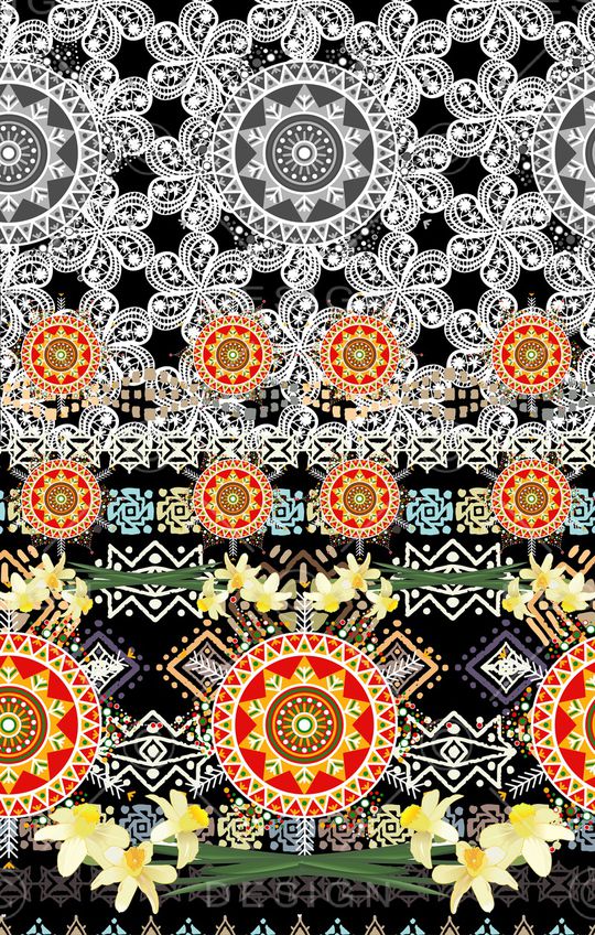 民族风印花华亿平台图片