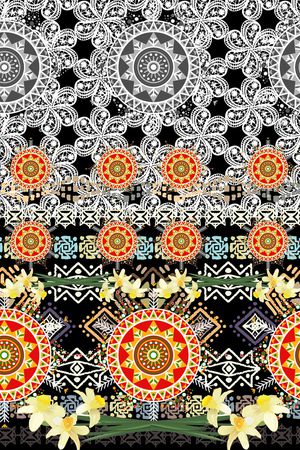 民族风印花华亿平台图片