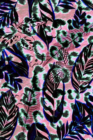 豹纹印花华亿平台图片