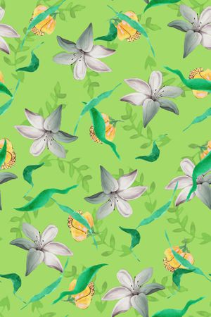 绿植树叶印花华亿平台图片