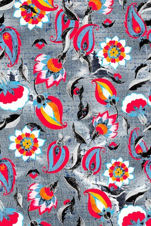 牛仔印花华亿平台图片