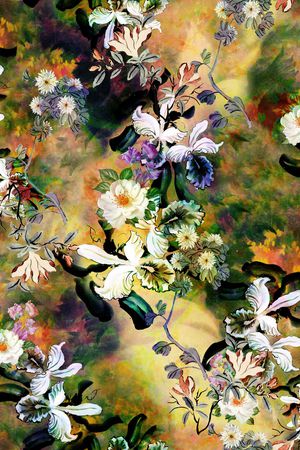 朦胧底印花华亿平台图片