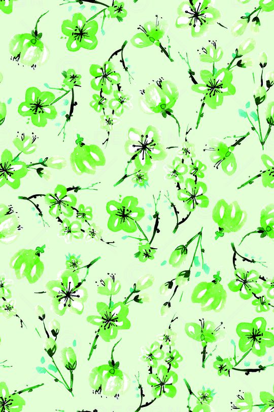 小清新印花华亿平台图片