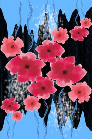 抽象印花华亿平台图片